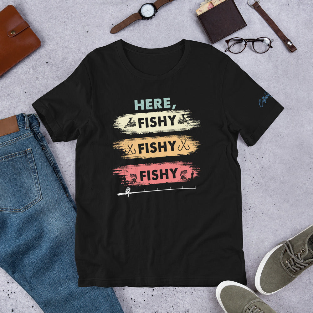 Here, Fishy Fishy Fishy Kids Fishing Rash Guard Fish Shirt – The Catfishing  Guy
